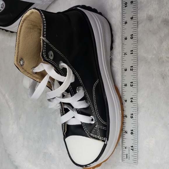 Colors Fashion Moda Black &White Leather Women's Boots Converse Size 7.5 - Picture 12 of 12